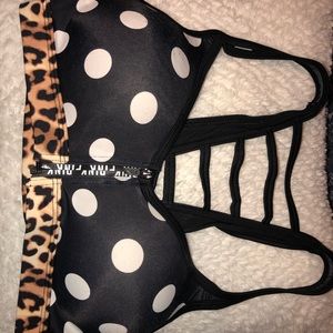 PINK pokadot bra